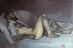 J.Godziszewski, “Nap”, oil on canvas