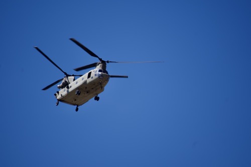 Chinook doing some runway flyovers at KAPA