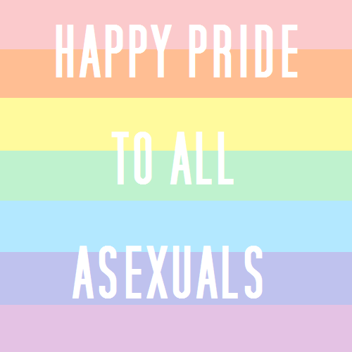 nonbinarypastels:[Image: Two pastel rainbow color blocks with white text that read “happy pride to a