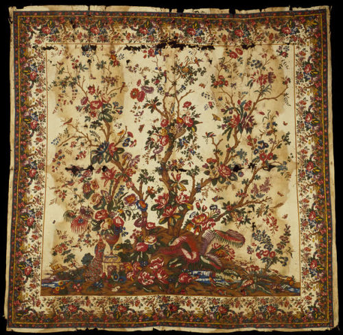 Palampore - Unknown Genoa Artisan, early 19th CenturyBlock-printed cotton, Height: 99 in, Width