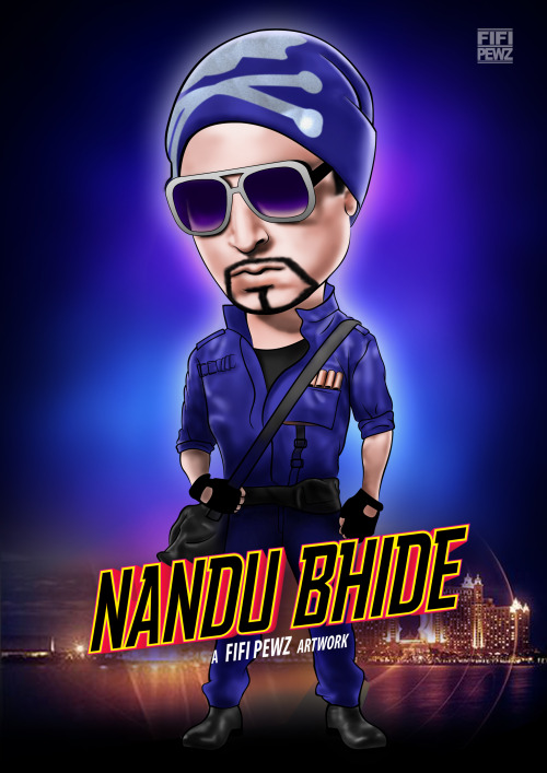 My DesignCaricature of Nandu Bhide – Abhishek Bachchan in Happy New Year movie