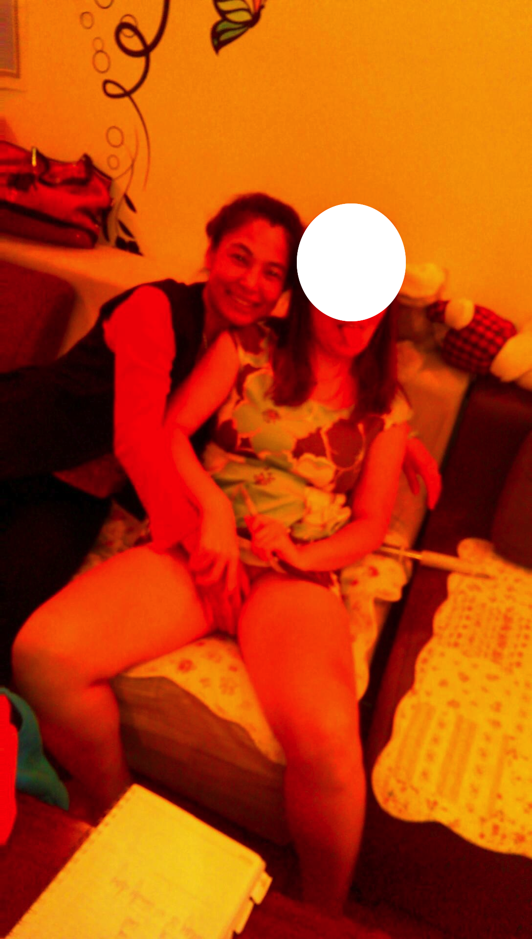sluttychinesewife:  My slut playing with my slut wife 4