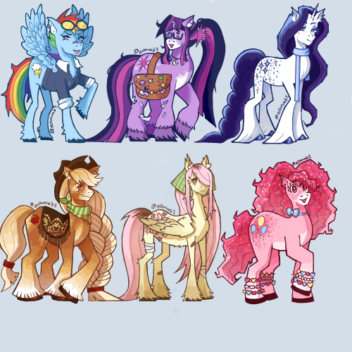 Some Extremely Simple Mane Six Designs Ive Been Sitting On !