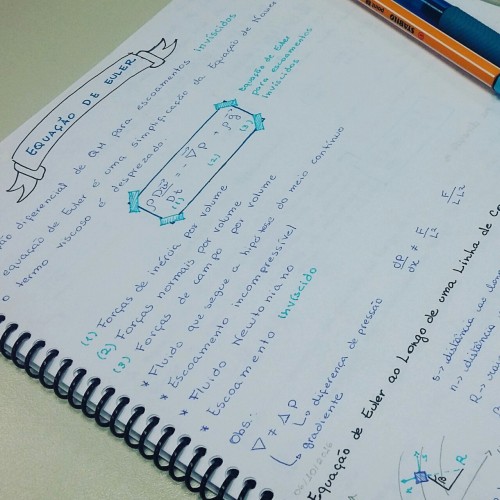 Euler Equations for momentum transferTaken from my studygram www.instagram.com/onestudyblr