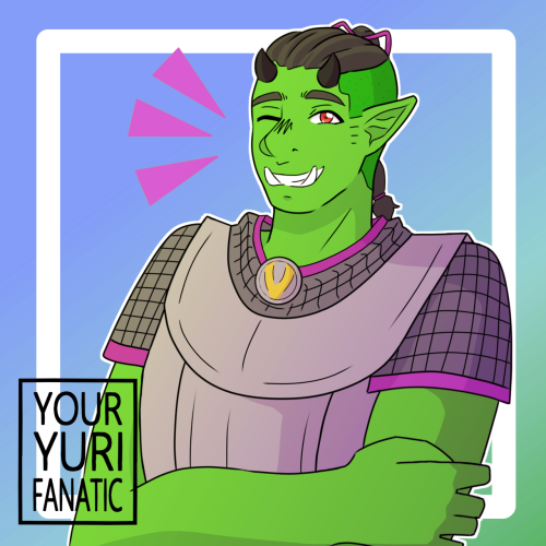 Here's My Orc DnD Oc Lilac. They're 6'2, Buff, And Chaotic Good.