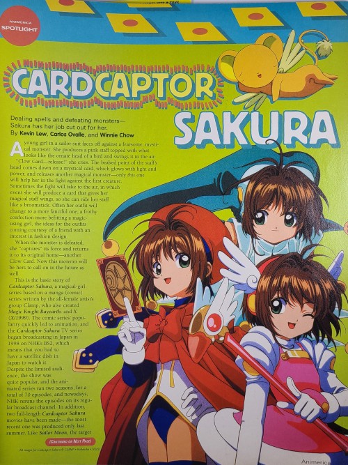 thecardcaptormuseum:Animerica, Issue 8, November 2000Just think, anyone with this magazine could hav