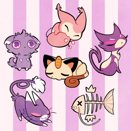 drawnbydana:  Pokékittens! Pokittens?I’ll be selling these buttons at Fanime Artist Alley Table 208 this weekend! The full set will also be available online after the convention. 