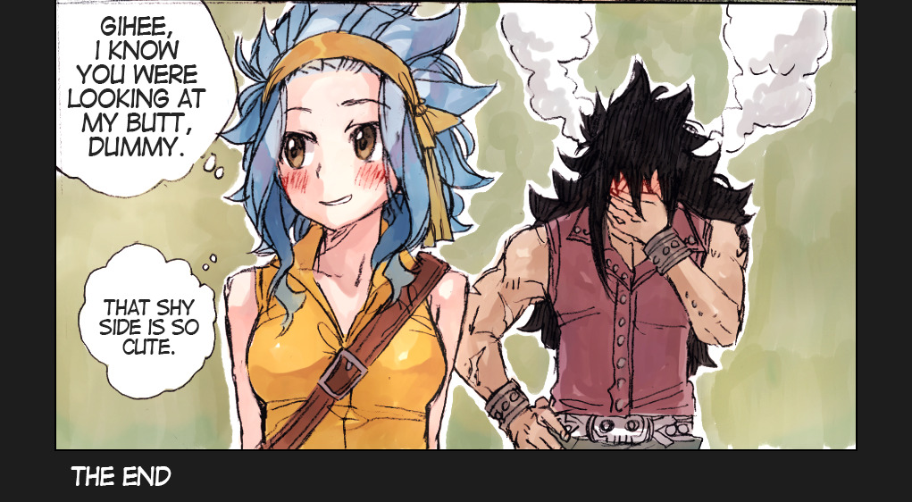 rboz:  Busted, Gajeel.I had to draw something inspired on what Mashima drew, the