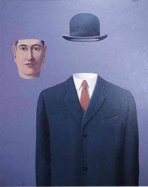 surrealism-love:The Pilgrim, 1966, Rene Magritte