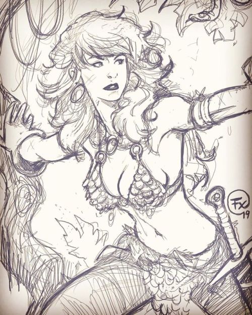 I just found a sketch of #redsonja that i left out.I hesitate to rework on it, including the view an