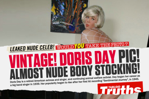 (via Leaked Vintage! Legendary Actress Doris Day In Non Existent Body Stocking From The Fifties!)