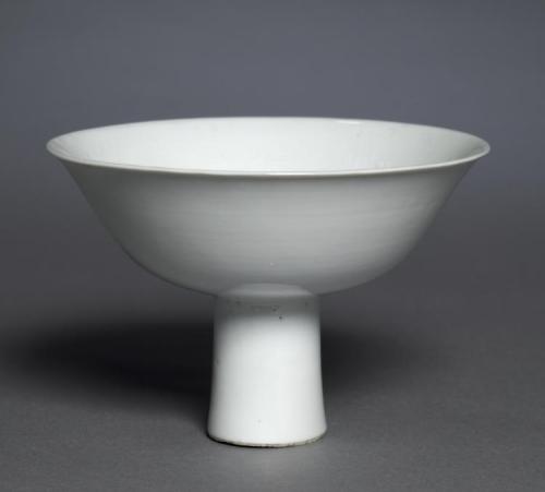 Stem Cup with Buddhist Emblems: Shufu Ware, 1300s, Cleveland Museum of Art: Chinese ArtSize: Overall