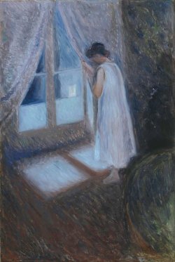 fleurdulys:  The Girl by the Window - Edvard Munch1893