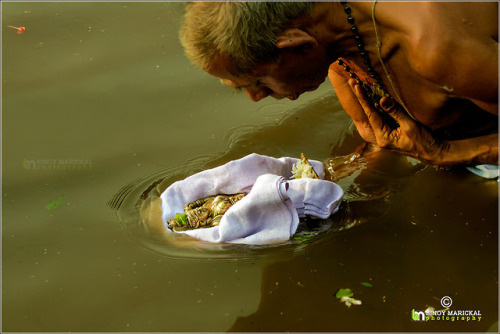 Aarattu, a sacred bath at river or pond of Bhagavati deity, Kerala,photo by Binoy Marickal