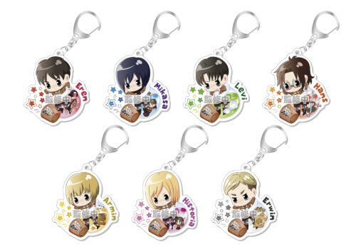 snkmerchandise:  News: SnK Sol International Merchandise (2018) Release Date: July 2018Retail Prices: Various (See below) Sol International has released previews of new SnK character merchandise! Each set includes Eren, Mikasa, Armin, Historia, Levi,