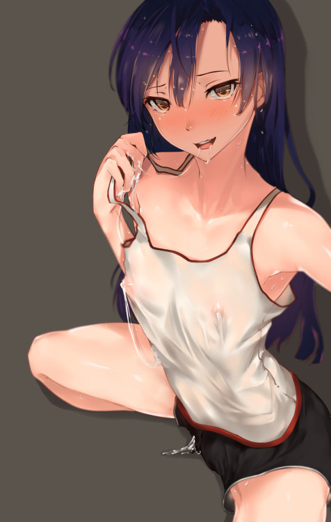 hentaibeats:  Sweaty Set! Yes *-* Click here for more sweaty girls! Sources![ 1 – 【C90ゲスト】お兄様なんて大嫌い！ by またさぶ on pixiv ][ 2 – C90　鈴谷抱き枕カバー by うるりひ on pixiv ][ 3 – 暑い by Hplay on