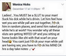 This is True…..and then these same women gets angry or whatever when their guys are cheating with sluts!  Do what it takes to keep your guy!