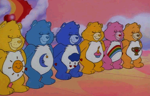 There's a Care Bear Who Cares About You — Gifs are not mine.