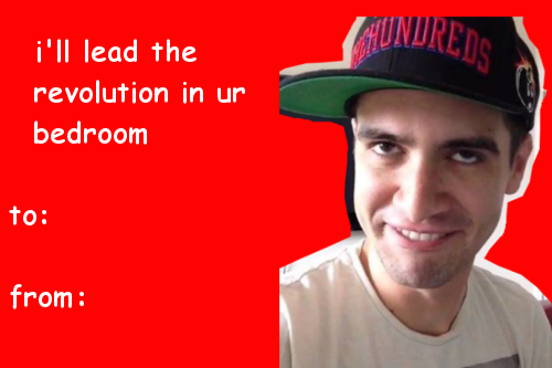 petesguyliner:  Brendon Urie valentines 