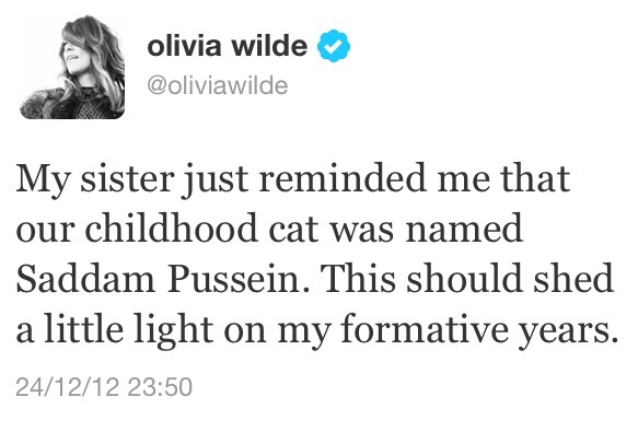 agentlehobbit:  Ladies and gentlemen… I present to you: Olivia Wilde 