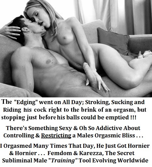 femdomdoneright: Karezza = Multiple Daily Orgams for the Woman…Routine / Habitual Tease &