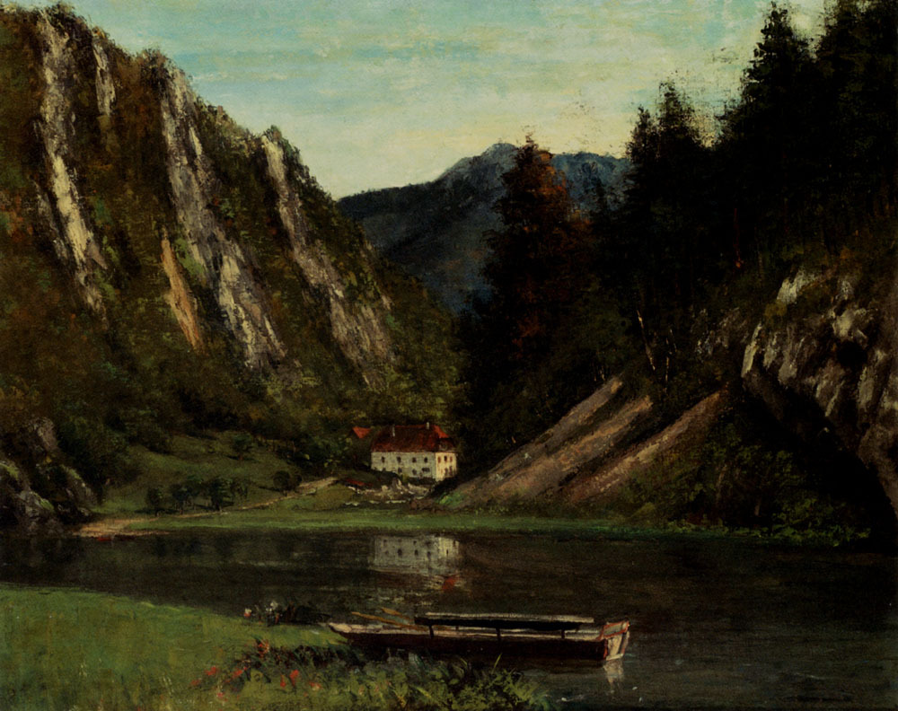 artist-courbet:  Les Doubs A La Maison Monsieur, Gustave CourbetSize: 61x50 cmMedium: