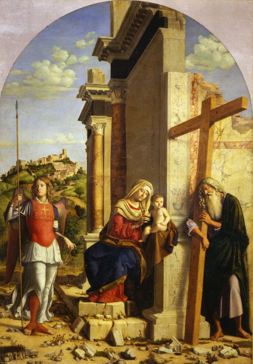 Madonna with Child and Saints, by Cima da Conegliano, Galleria Nazionale, Parma.