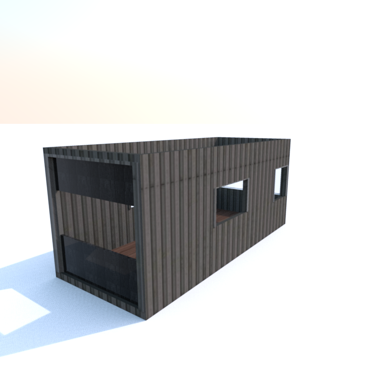 haguedesign:  Single 20 foot Container pictorial assembly plan