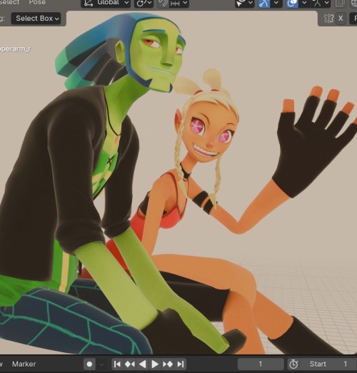 Moooore Playing Around With Nsr Characters In Blender