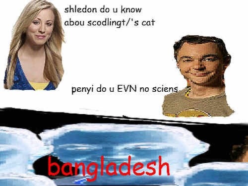 dumbass-bitch-disease:  crtter:  haraamzada:  haraamzada:  where are those big bang theory memes where sheldon is saying random words instead of bazinga   Let’s bring those back   These are funnier than any episode of tbbt