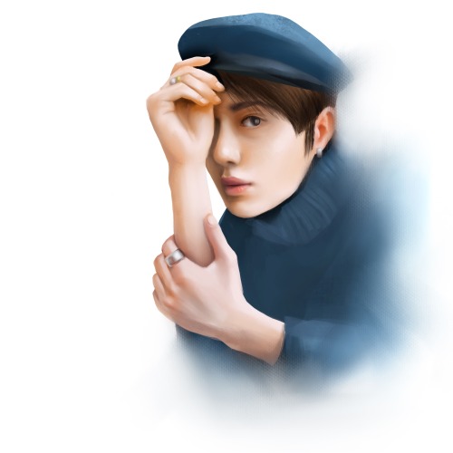 Wang Yibo, actor, model, dancer - digital portrait