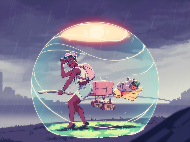 emmyc:  eiffelart:  the wonderful and talented Emmy let me ink and colour this sketch