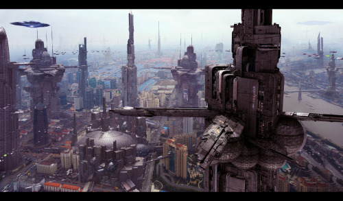 thecyberwolf:  Futuristics City - Concept Art  by Scott Richard (Rich35211) Website - CGHUB - Facebook 