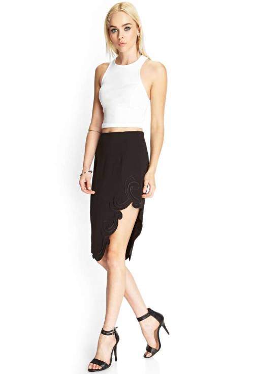 Embroidered Knee-Length SkirtHeart it on Wantering and get an alert when it goes on sale.