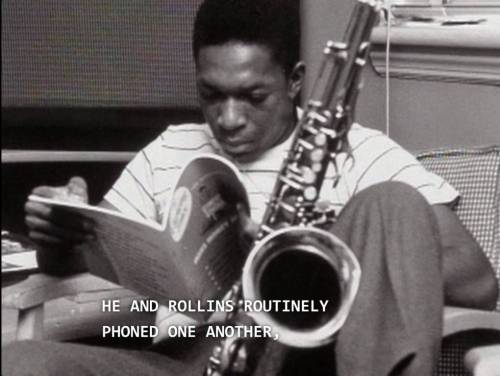 conelradstation:John Coltrane and Sonny Rollins in Jazz (dir. Ken Burns, 2000)