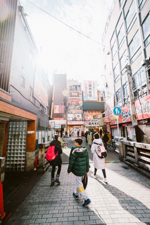 Exploring Osaka.