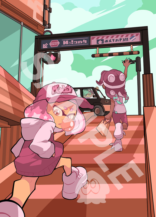 gomigomipomi: I have been sharing sample pages for my upcoming Splatoon fan art book