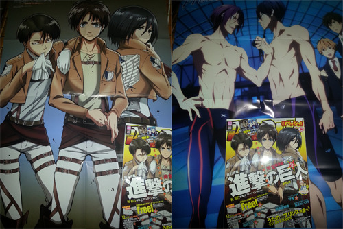 akuroku:  Shingeki no Kyojin Giveaway! As a thanks for everyone’s wonderful support, we’re going to be giving away 3 of the the following items to one lucky winner (the winner can choose 3 out of 5 items): Attack on PASH! August 2013 Issue Magazine