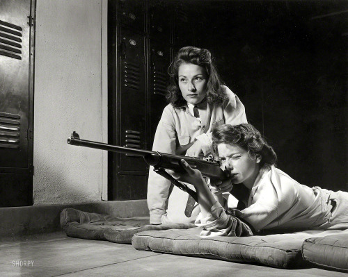 lostsplendor:“Training in marksmanship helps girls at Roosevelt High School in Los Angeles develop i