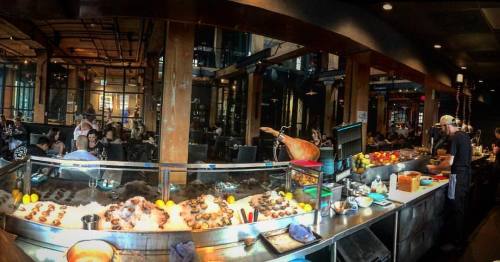 The View From My Office. #ChefApprenticeLife #yycfood #yyc (at Charbar)