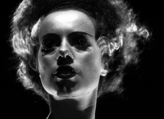 aclockworkfetish:  ohaladdins:   It’s a perfect night for mystery and horror. The air itself is filled with monsters.Bride of Frankenstein (1935) dir. James Whale  ⚙️