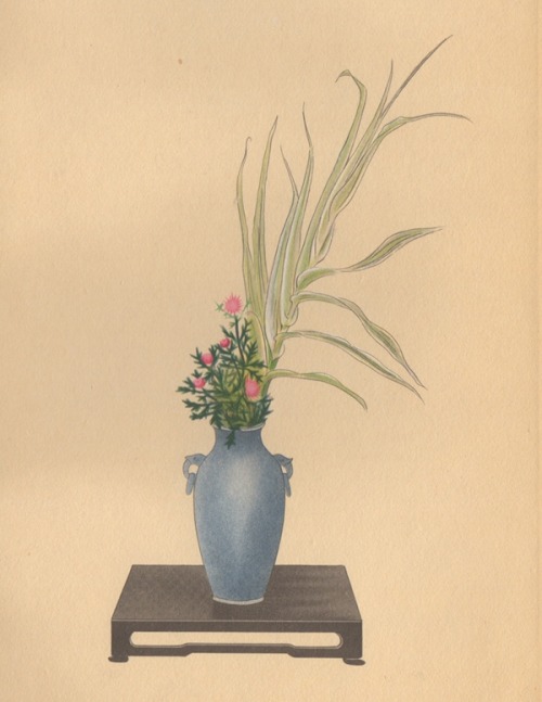 From Selected Flower Arrangements of the Ohara School, arranged by Koun Ohara, explained by K. Nakah