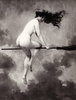 vintagegal:  “Depart pour le Sabbat” by Albert-Joseph Pénot, 1910 (via) 