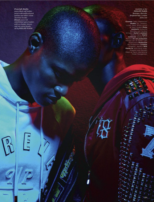 Emilio & Kimali by Daniel Sannwald | GQ Style UK Spring/Summer 2016Styling by Elgar Johnson