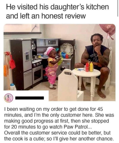 He left an honest review