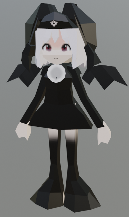 pr1ncesaldes:digital witch mayura 3D model! blender crashed while trying to render her so i eventual