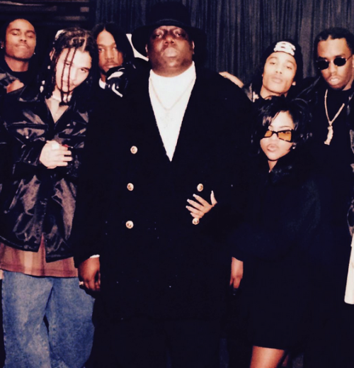 90shiphopraprnb:Bone Thugs-n-Harmony, Notorious B.I.G, Puff Daddy and Lil’ Kim