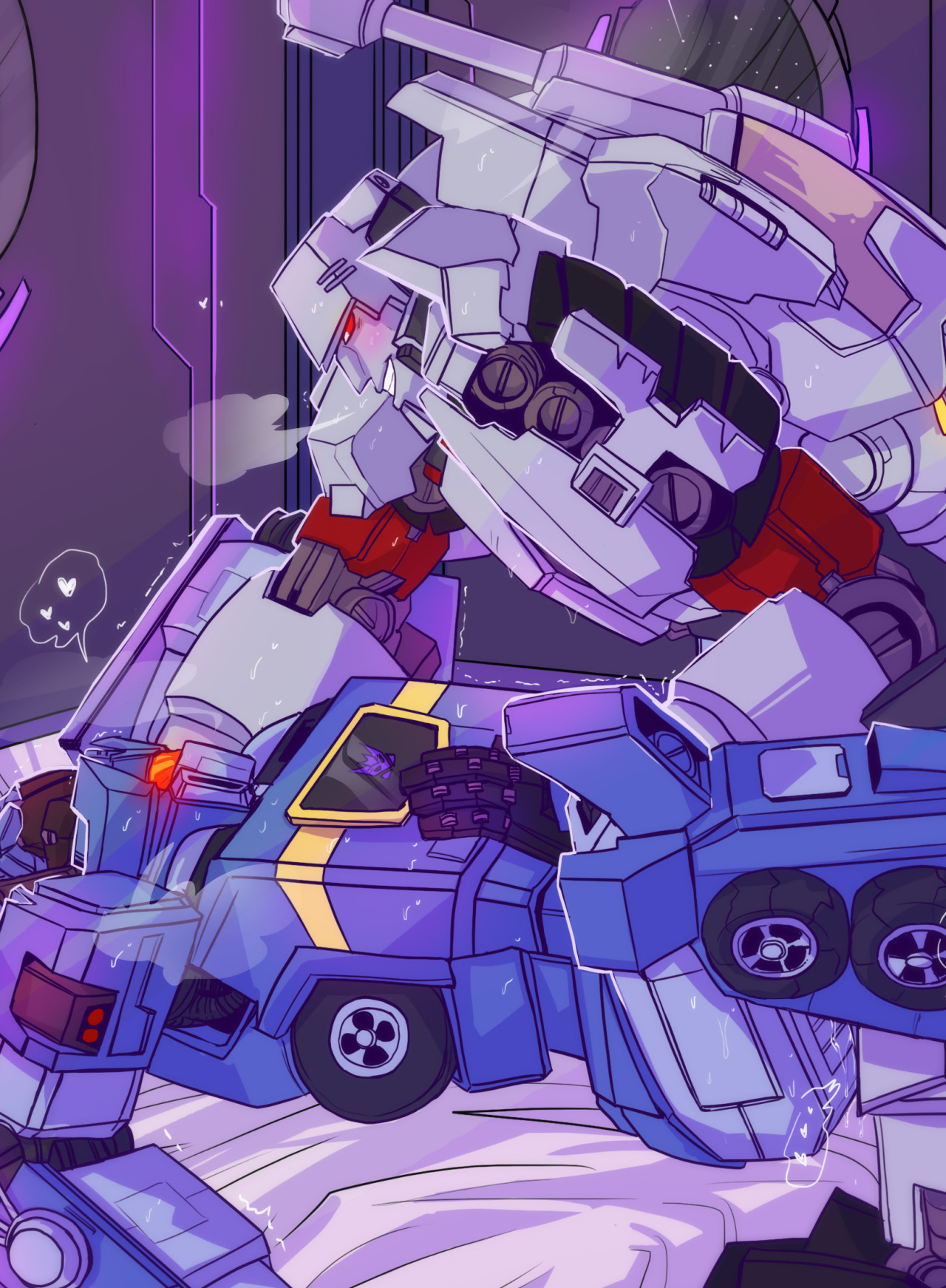 schandbringer:  Commission for @loyalcomofficer who asked for IDW Soundwave and Megatron