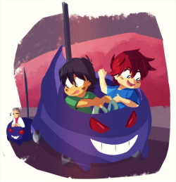 thatdoodlebug:gengar bumper cars lol