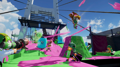 splatoonus:  NEWS FLASH! Tomorrow evening at 7 PM PT, a new mode will join Splat Zones and Tower Control in the Ranked Battle playlist!  Introducing…. Rainmaker! In Rainmaker, both teams compete to snag the, uhhh, Rainmaker. Once you’ve got it, the